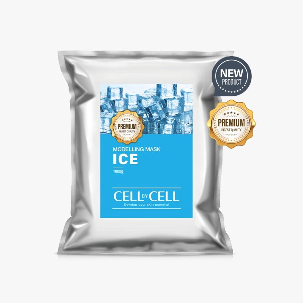 [CELLBYCELL] PRIMIUM Modeling Ice 1000g - Instant Cooling Effect for Soothing and Hydrating Your Skin! Made in Korea