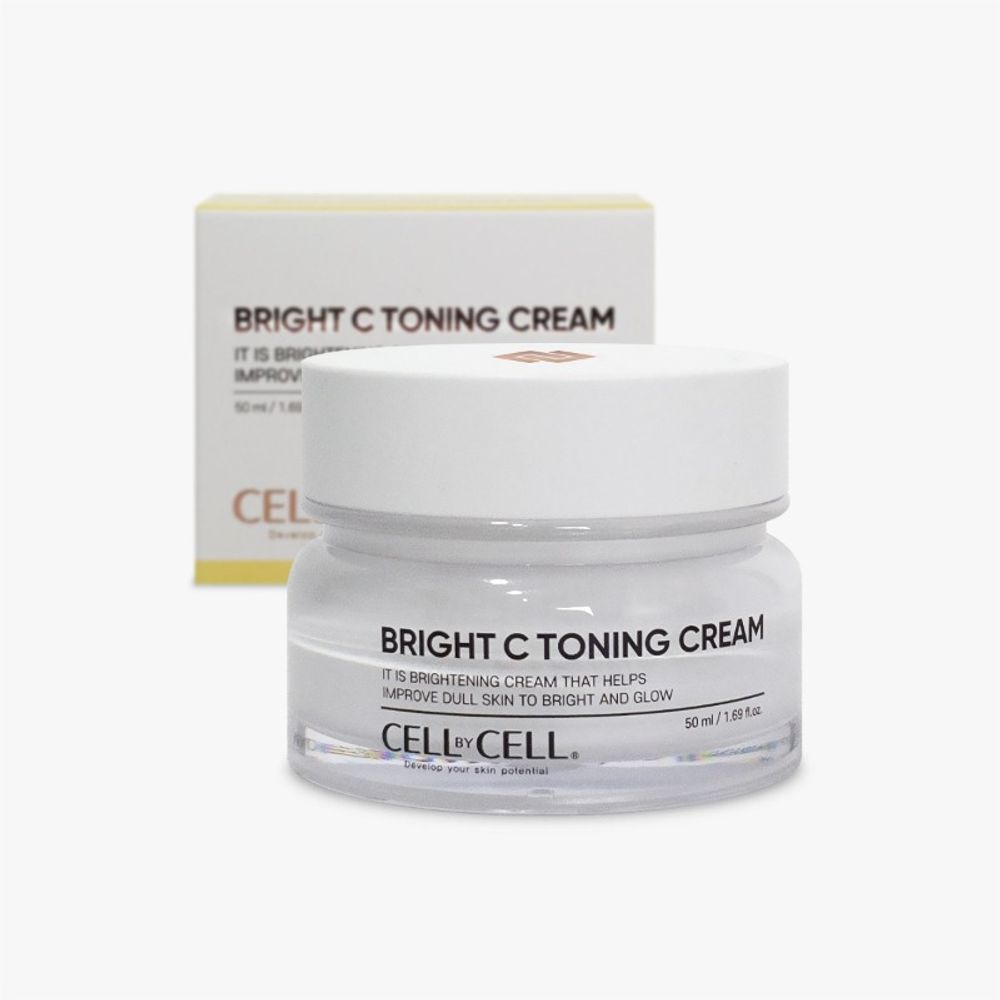 [CELLBYCELL] Bright C Toning Cream  – The Power of Vitamin C for Radiant and Transparent Skin  Made in Korea