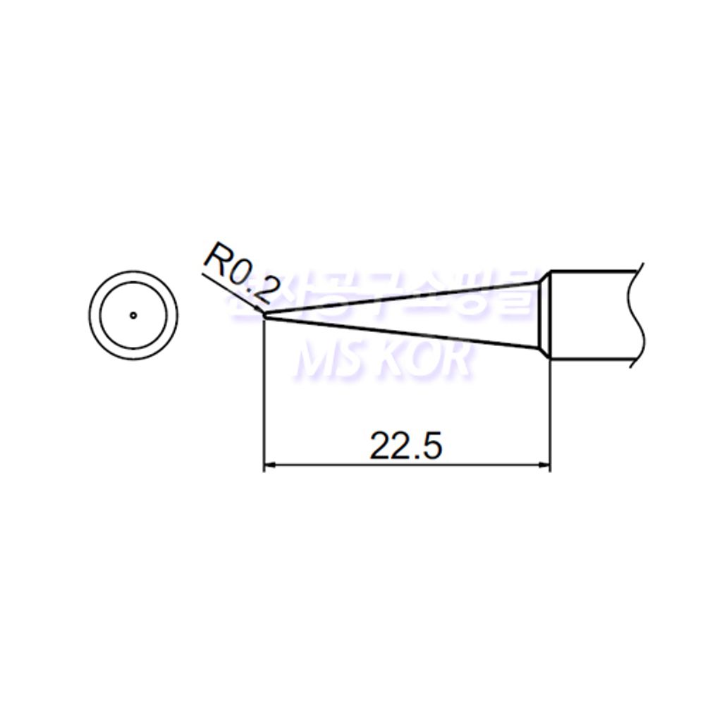 HAKKO Soldering Tip For FX-888D T18-SERIES, T18-BL