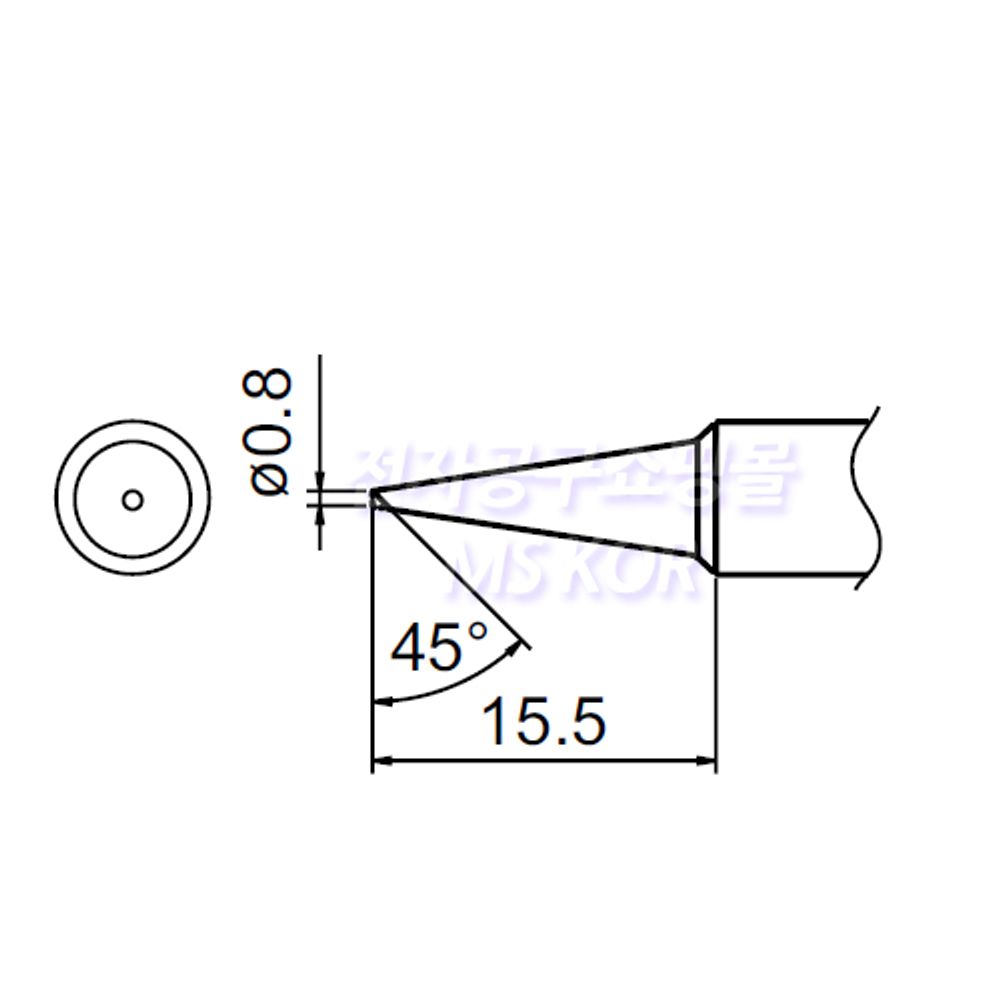 HAKKO Soldering Tip For FX-888D T18-SERIES, T18-C08