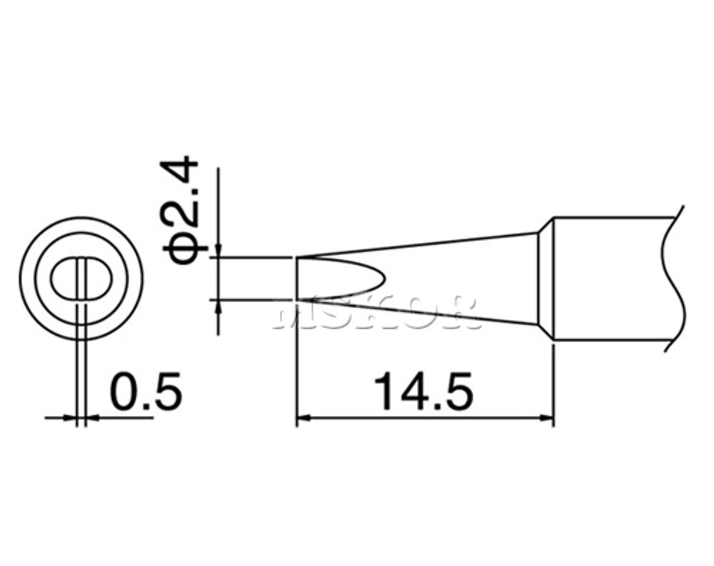 HAKKO Soldering Tip For FX-888D T18-SERIES, T18-D24