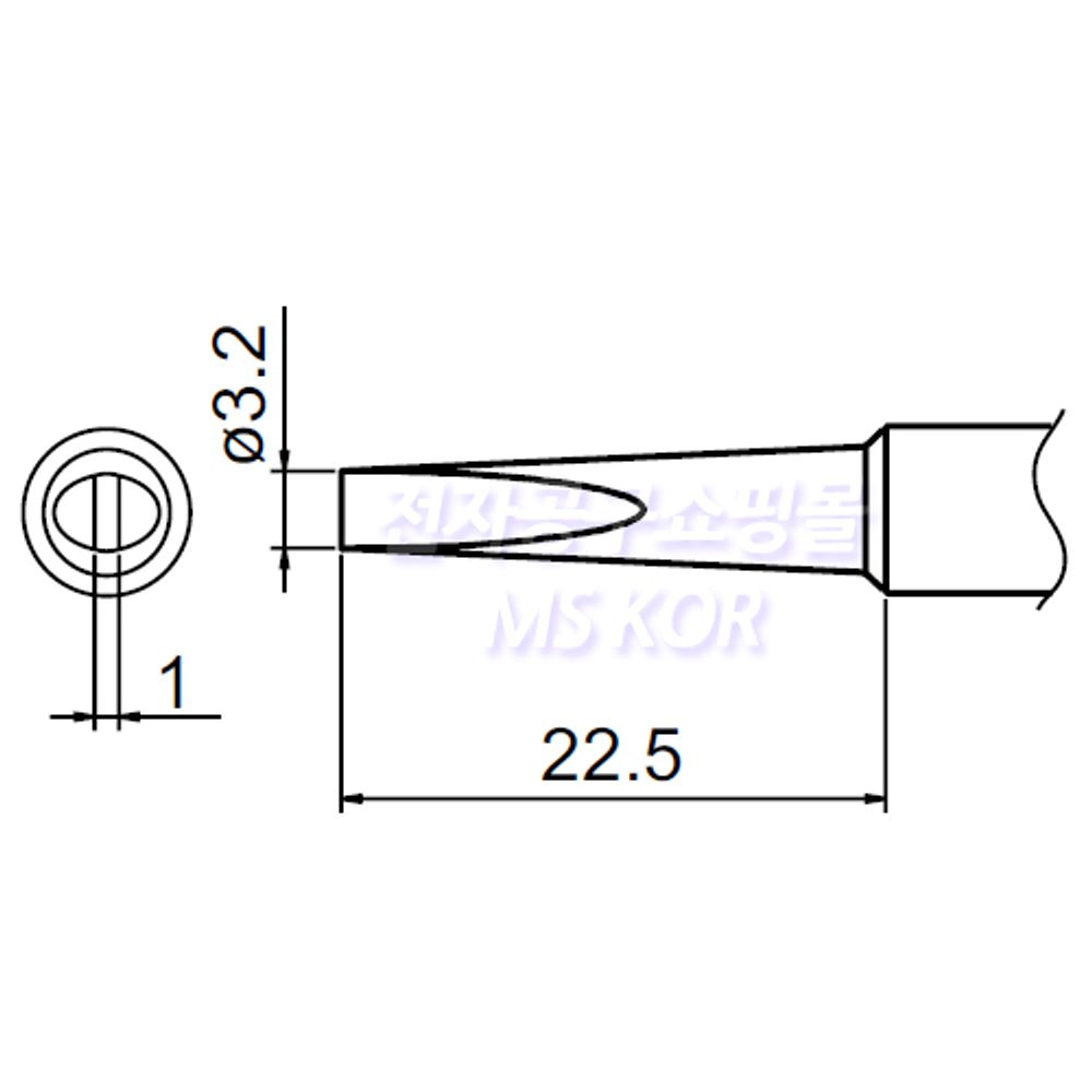 HAKKO Soldering Tip For FX-888D T18-SERIES, T18-DL32