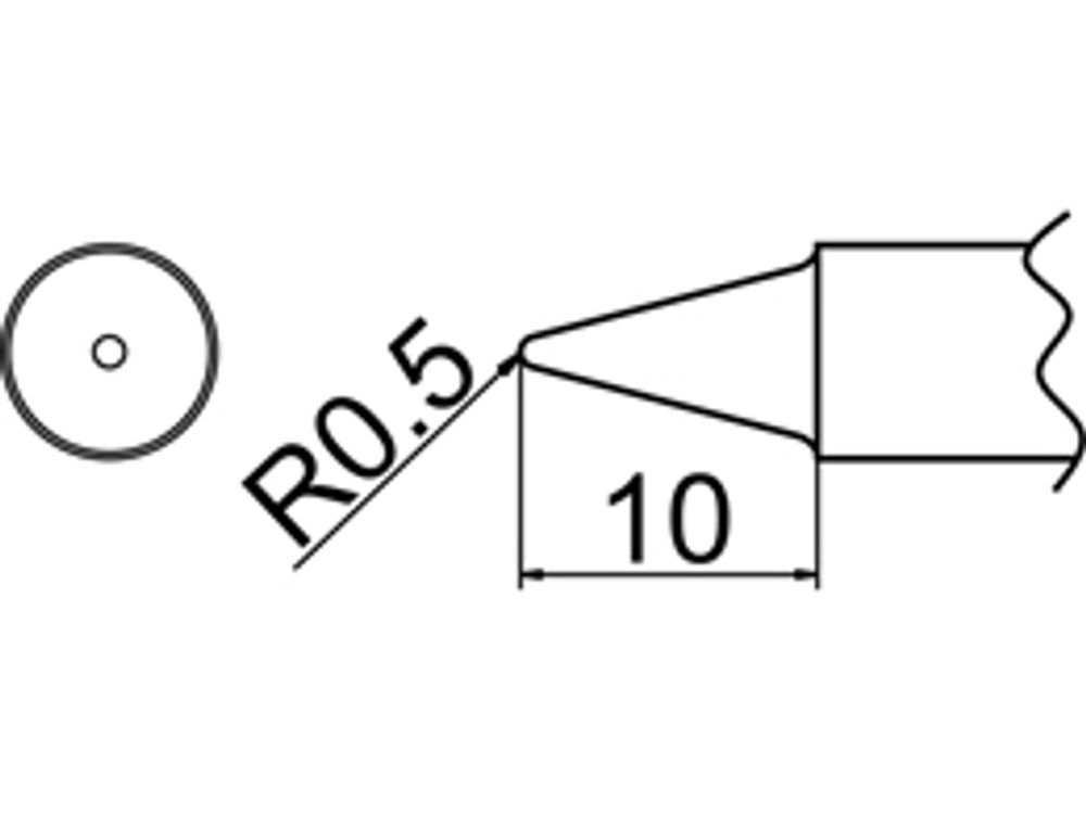 HAKKO Soldering Tip For FX-838 TIP T20-SERIES, T20-B2