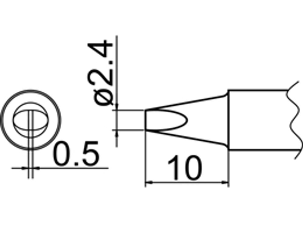 HAKKO Soldering Tip For FX-838 TIP T20-SERIES, T20-D24