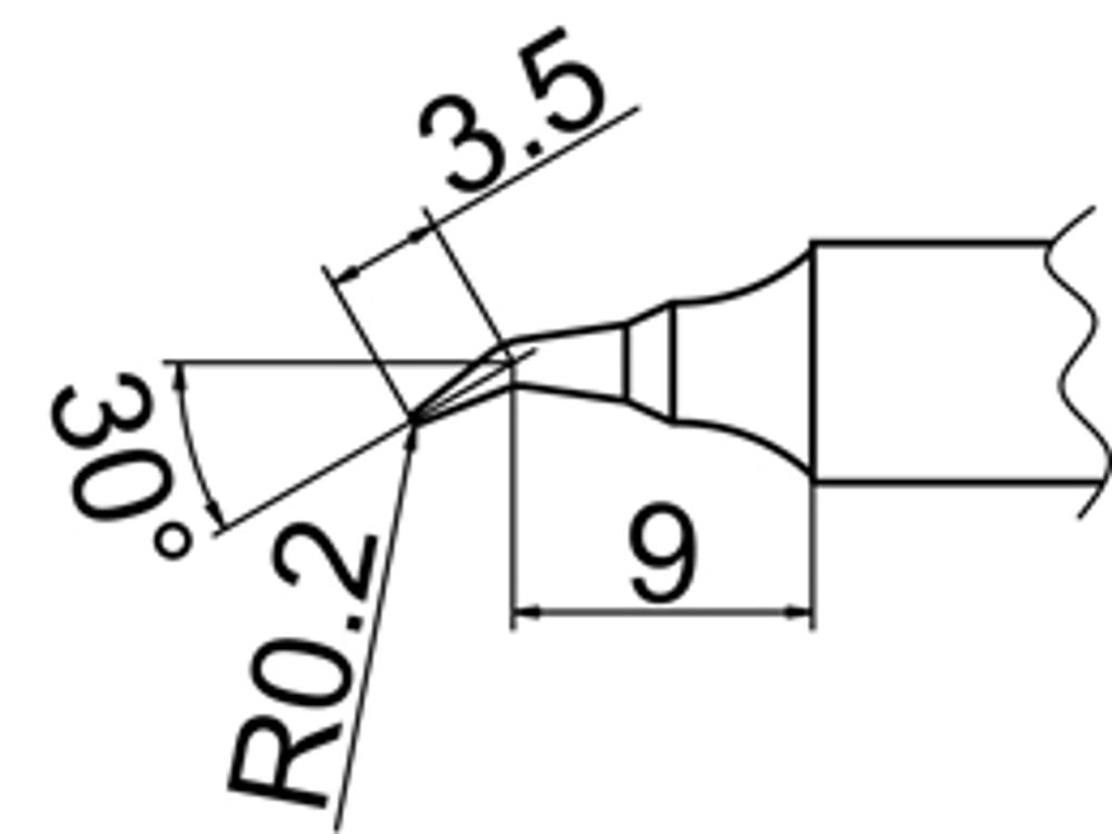 HAKKO Soldering Tip For FX-838 TIP T20-SERIES, T20-J02