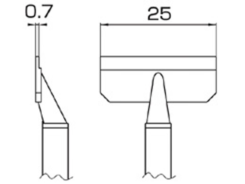 HAKKO Soldering Tip/Nozzle T8 Series T8-1011, 1 Set For FM-2022 Hot tweezers SMD Work