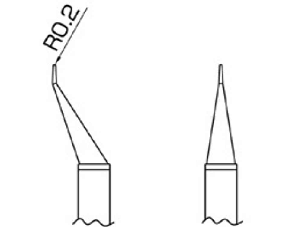 HAKKO Soldering Tip/Nozzle T8 Series T8-1001, 1 Set For FM-2022 Hot tweezers SMD Work