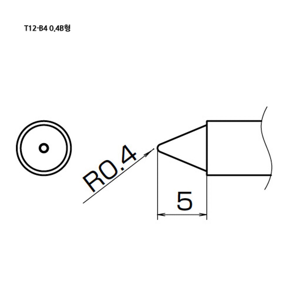 HAKKO Soldering Tip For FX-951, T12-SERIES, T12-B4