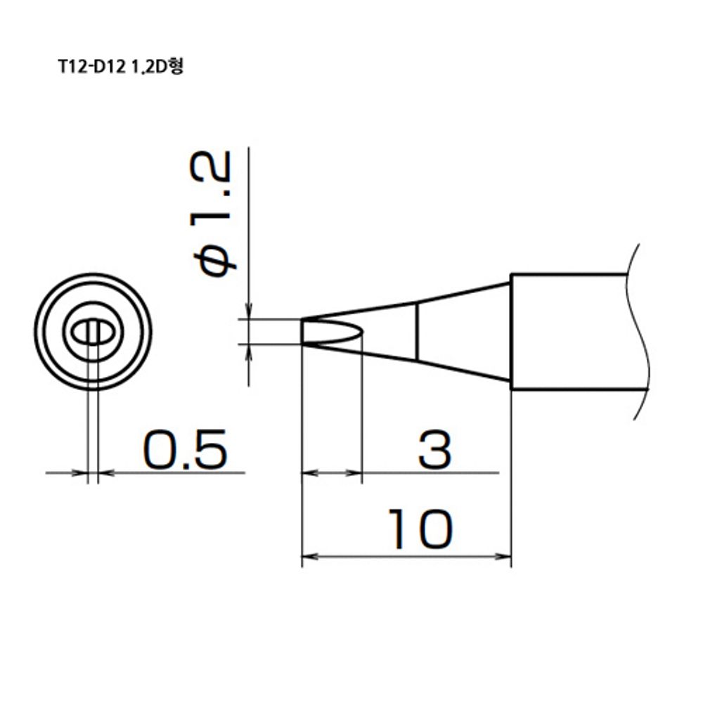 HAKKO Soldering Tip For FX-951, T12-SERIES, T12-D12