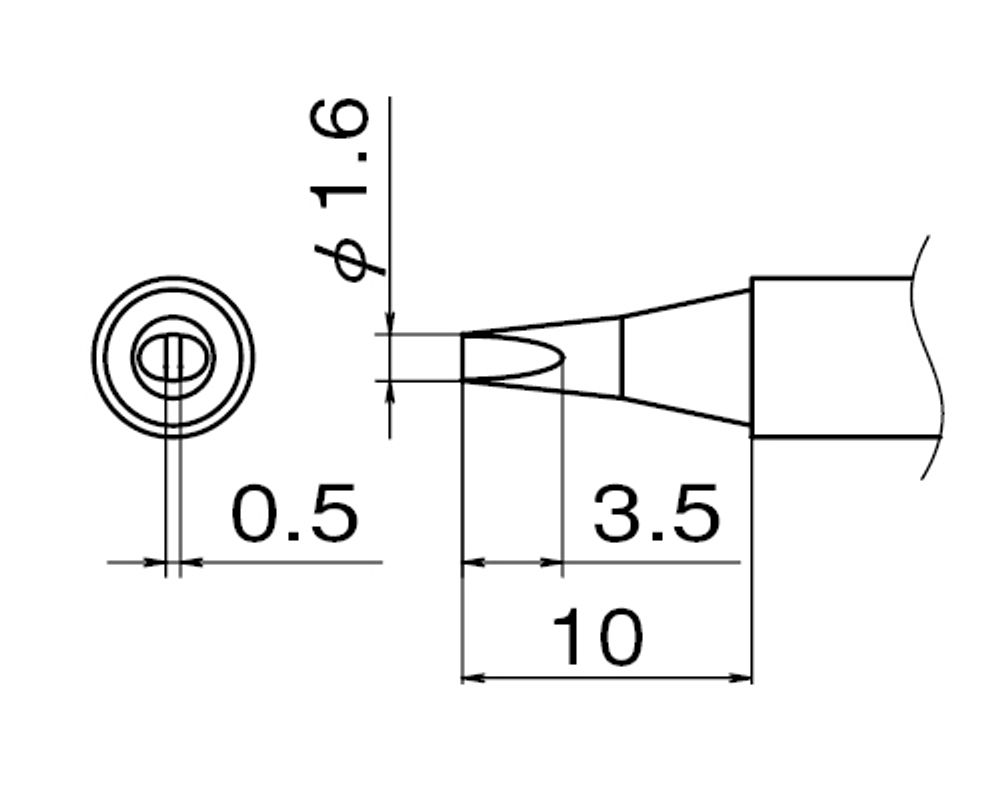 HAKKO Soldering Tip For FX-951, T12-SERIES, T12-D16