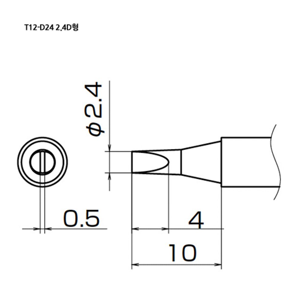 HAKKO Soldering Tip For FX-951, T12-SERIES, T12-D24