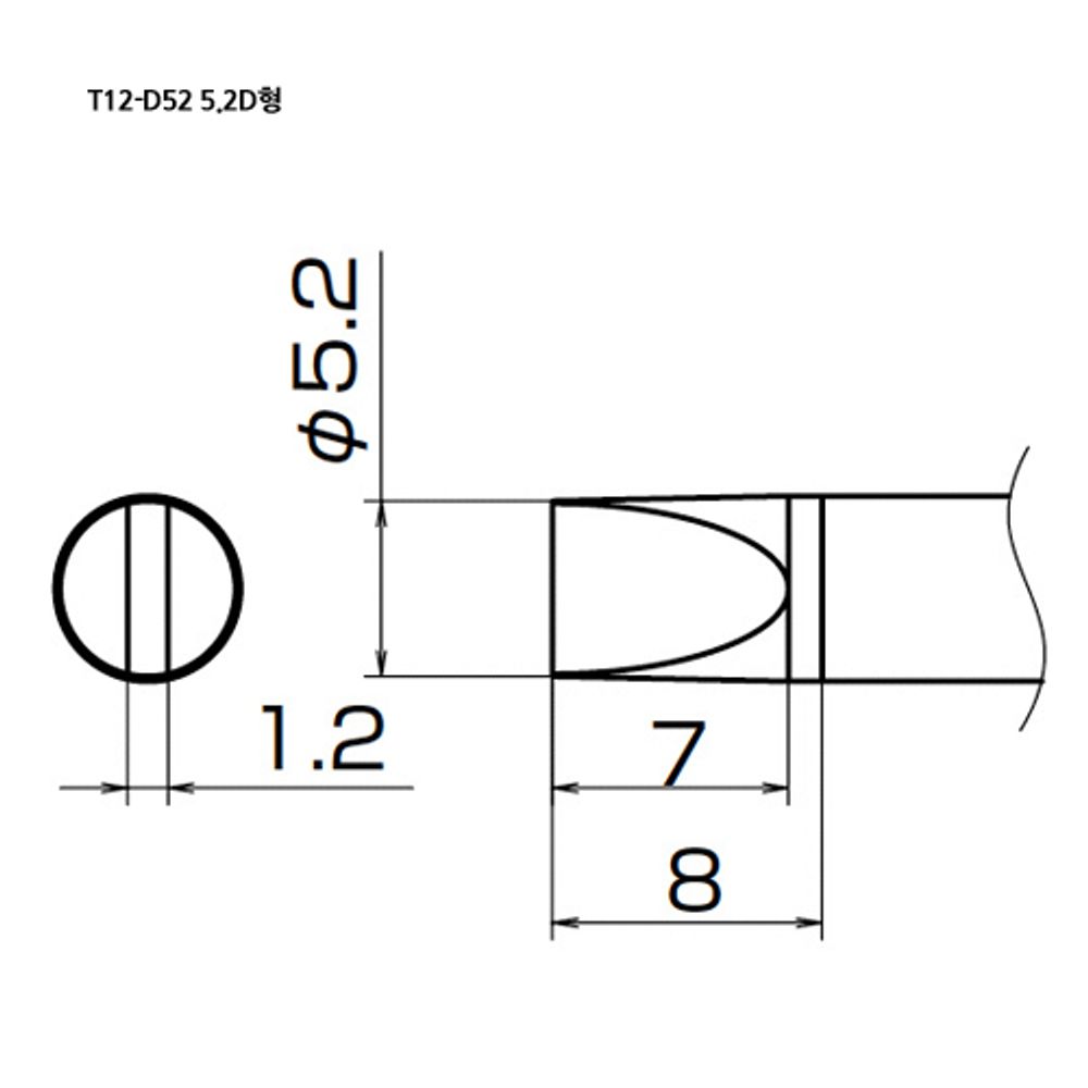 HAKKO Soldering Tip For FX-951, T12-SERIES, T12-D52