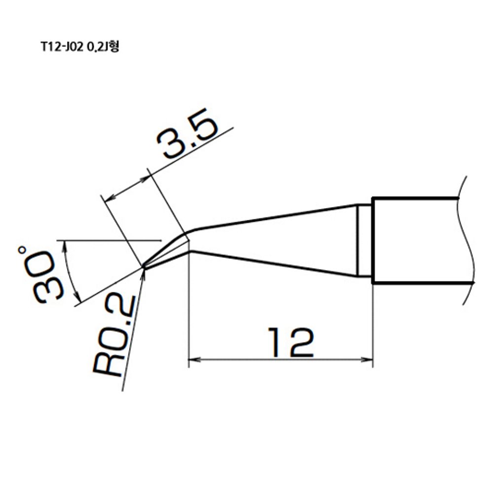 HAKKO Soldering Tip For FX-951, T12-SERIES, T12-J02