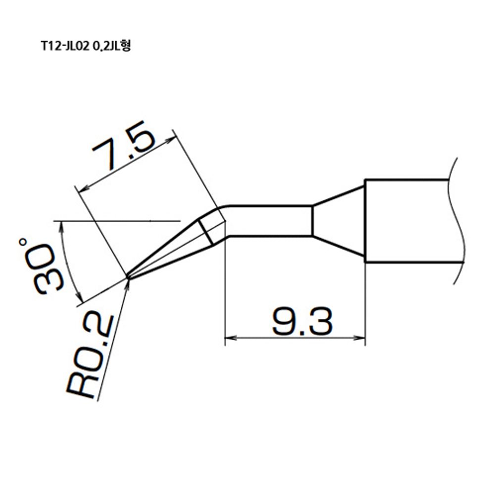 HAKKO Soldering Tip For FX-951, T12-SERIES, T12-JL02