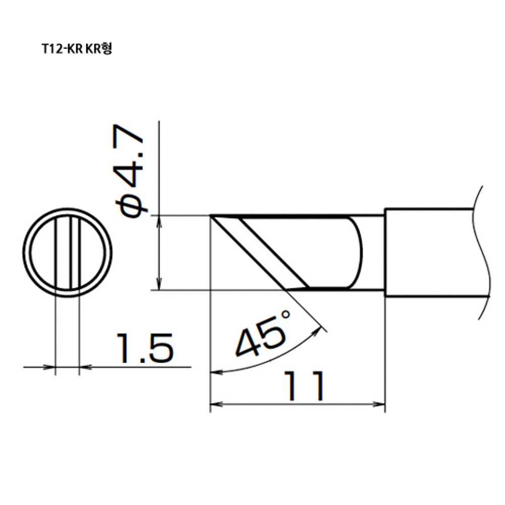 HAKKO Soldering Tip For FX-951, T12-SERIES, T12-KR