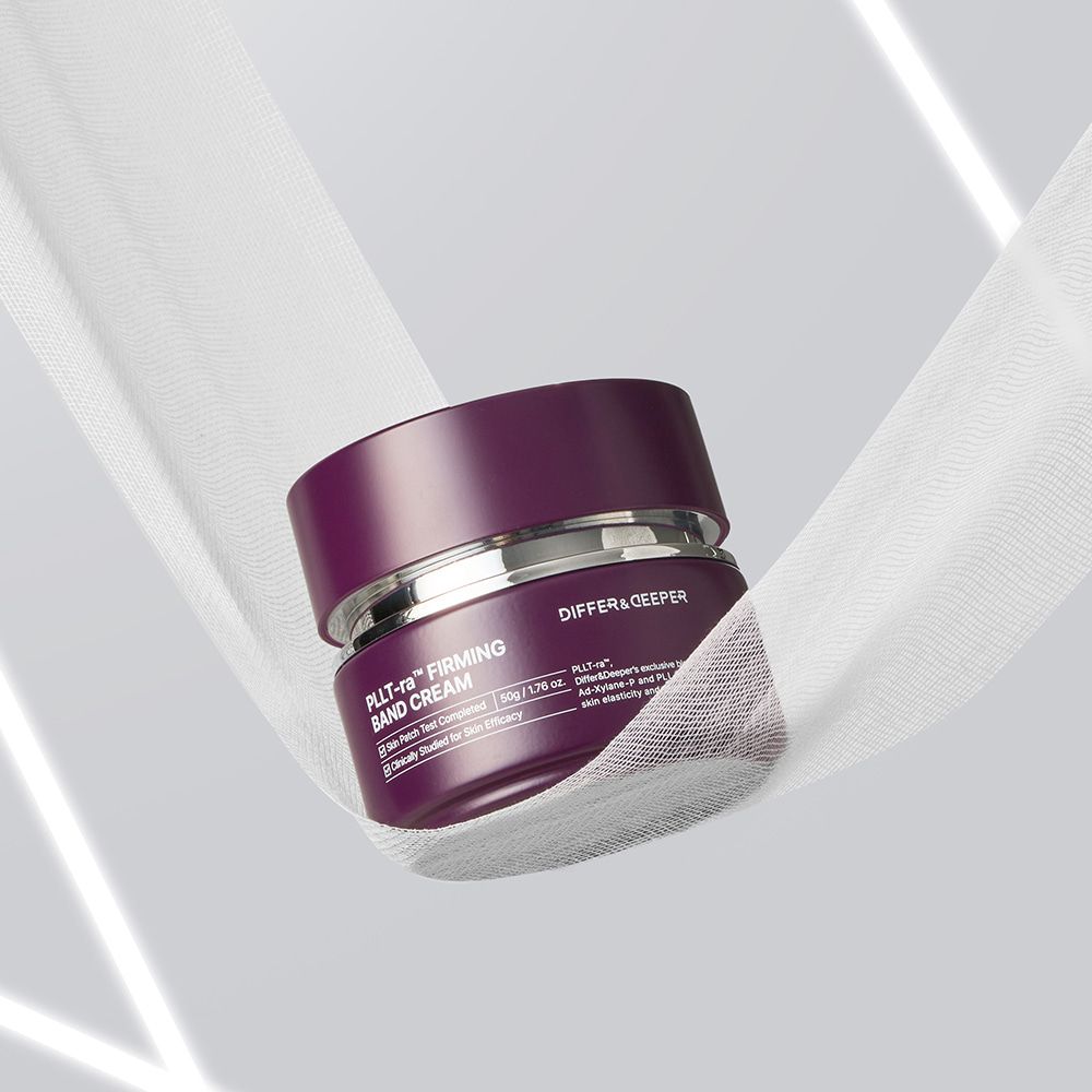 DIFFER&DEEPER PLLT-RA Firming Band Cream with Peptide-8 Complex for Advanced Anti-Aging V-Line Facial Lifting _ Made in Korea