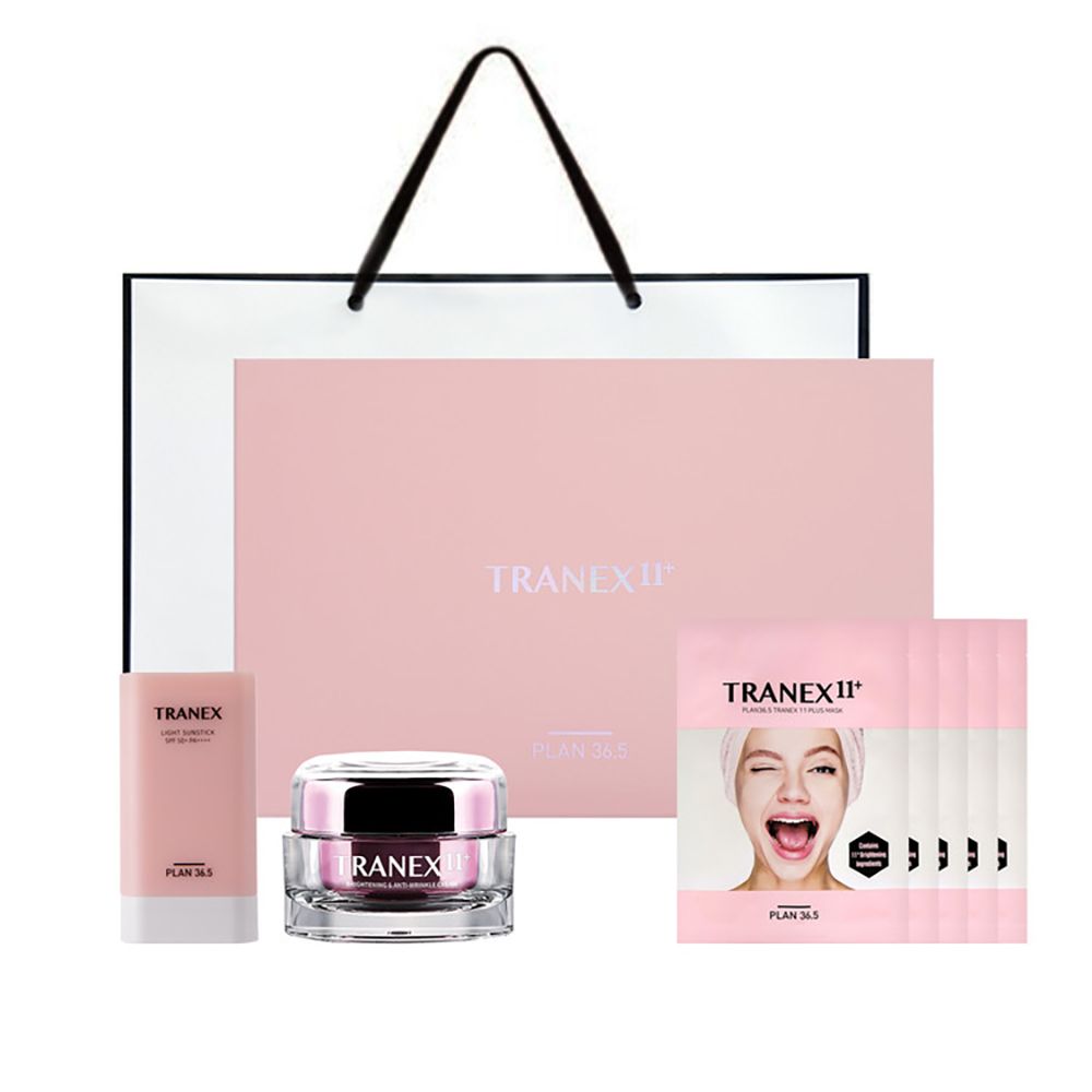 [PLAN36.5] Plan36.5 Tranexamic Skin Care 3-Piece Set | Cream, Sun Stick, Mask Pack | Patented Whitening Ingredients | Vegan Certified | Made in Korea