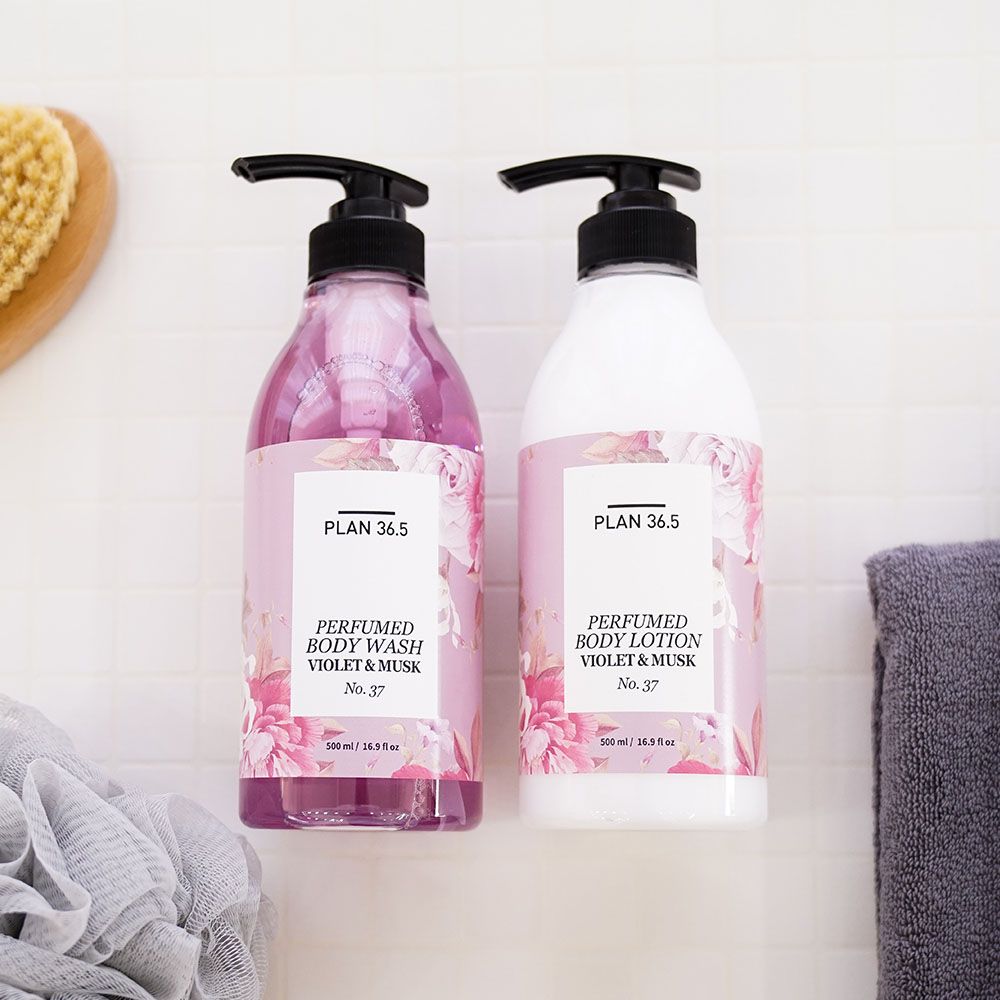 [PLAN36.5] Perfumed Body Care Set - Violet & Musk | Long-Lasting Fragrance & Moisturizing Care Made in Korea