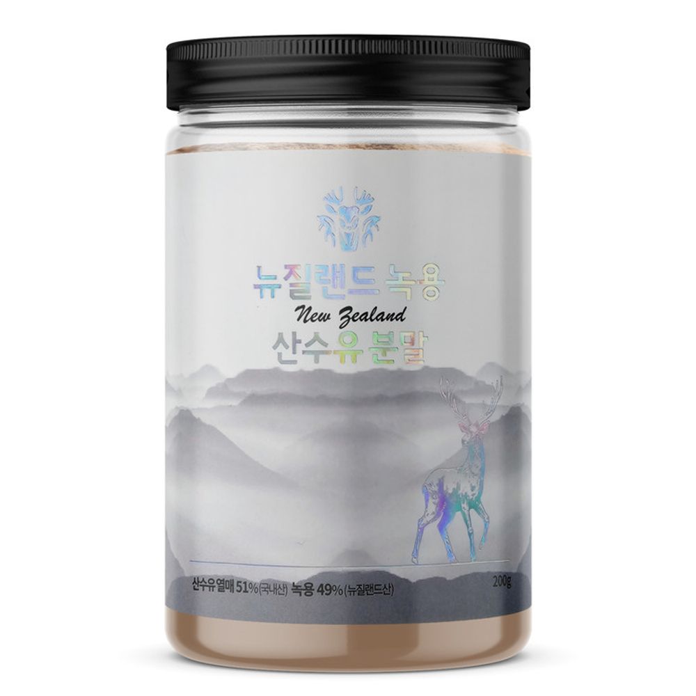 [HANDONG] Deer Antler Institute New Zealand Premium Velvet Antler Relative Powder and Cornus Fruit Mixture (200g) – A High-Potency Supplement for Immunity and Health, Made in Korea