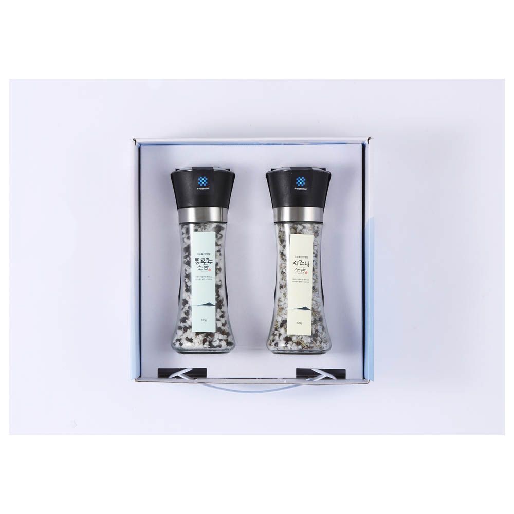 [The Healthier Sinan Salt] Sinan Sun Salt  (De-Magnesiated) Value Set No. 3 - Premium Mineral-Rich Korean Sea Salt, Whole Pepper Salt , Seasoning Salt