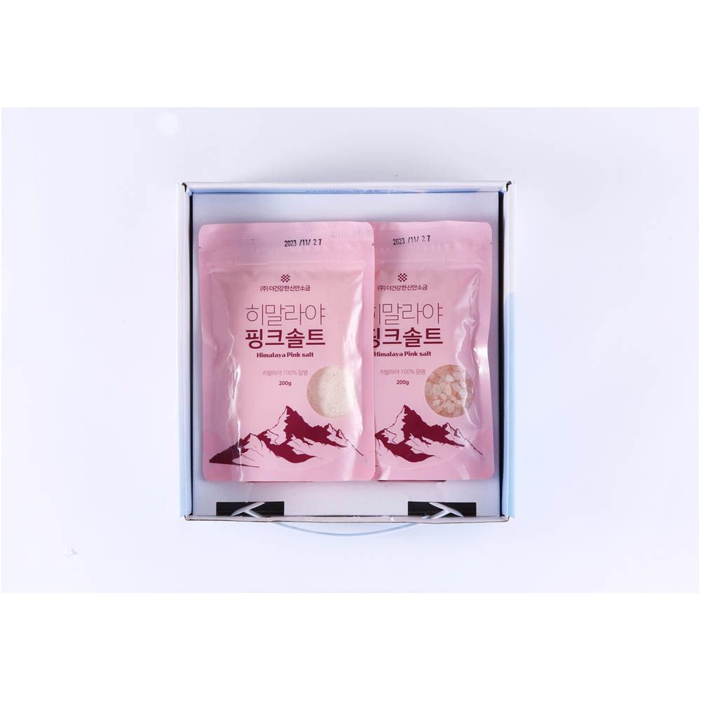 [The Healthier Sinan Salt] Himalayan (De-Magnesiated) Salt Plus No. 2, Naturally Mined Rock Salt, Rich in Minerals and Iron, Himalayan Fine Pink Salt, Himalayan Coarse Pink Salt (Pouch style)