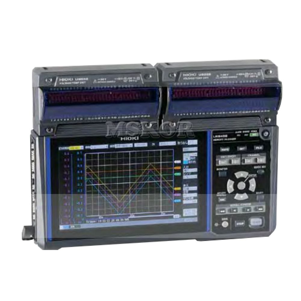 HIOKI MEMORY HiLOGGER LR8450, 1 ms Sampling Portable Logger Expandable to 120 Channels with Your Choice of Plug-in Modules