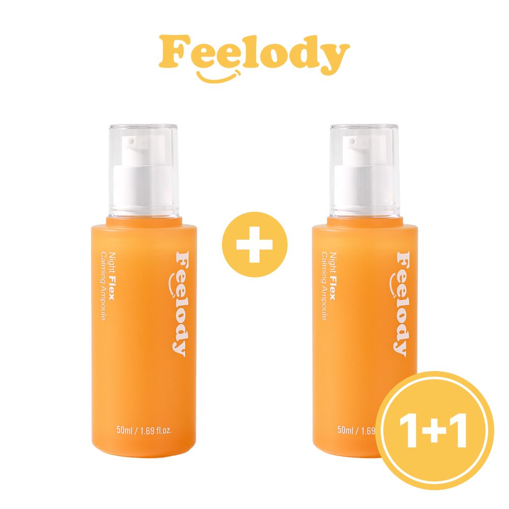 [1+1] Feelody Night Flex Calming Ampoule 50ml_ Sensitive Teenage Skin Soothing Moisturizing _Made in Korea