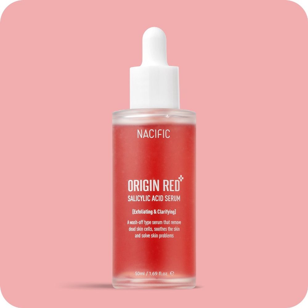 [NACIFIC] ORIGIN RED Salicylic Acid Serum 50ml – Made in Korea | Solution for Acne-Prone Skin & Exfoliating Care