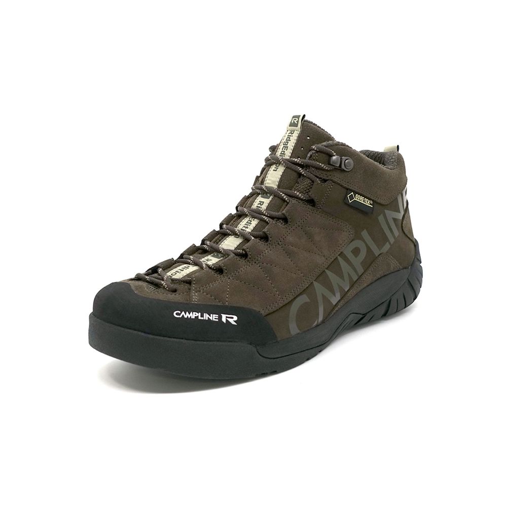 [CAMPLINE] Ridgex Ridge Shoes _Brown, Charcoal, Unisex, Durable Hiking Boots, Premium Hiking Boots, Optimized for Hiking, Made in Korea