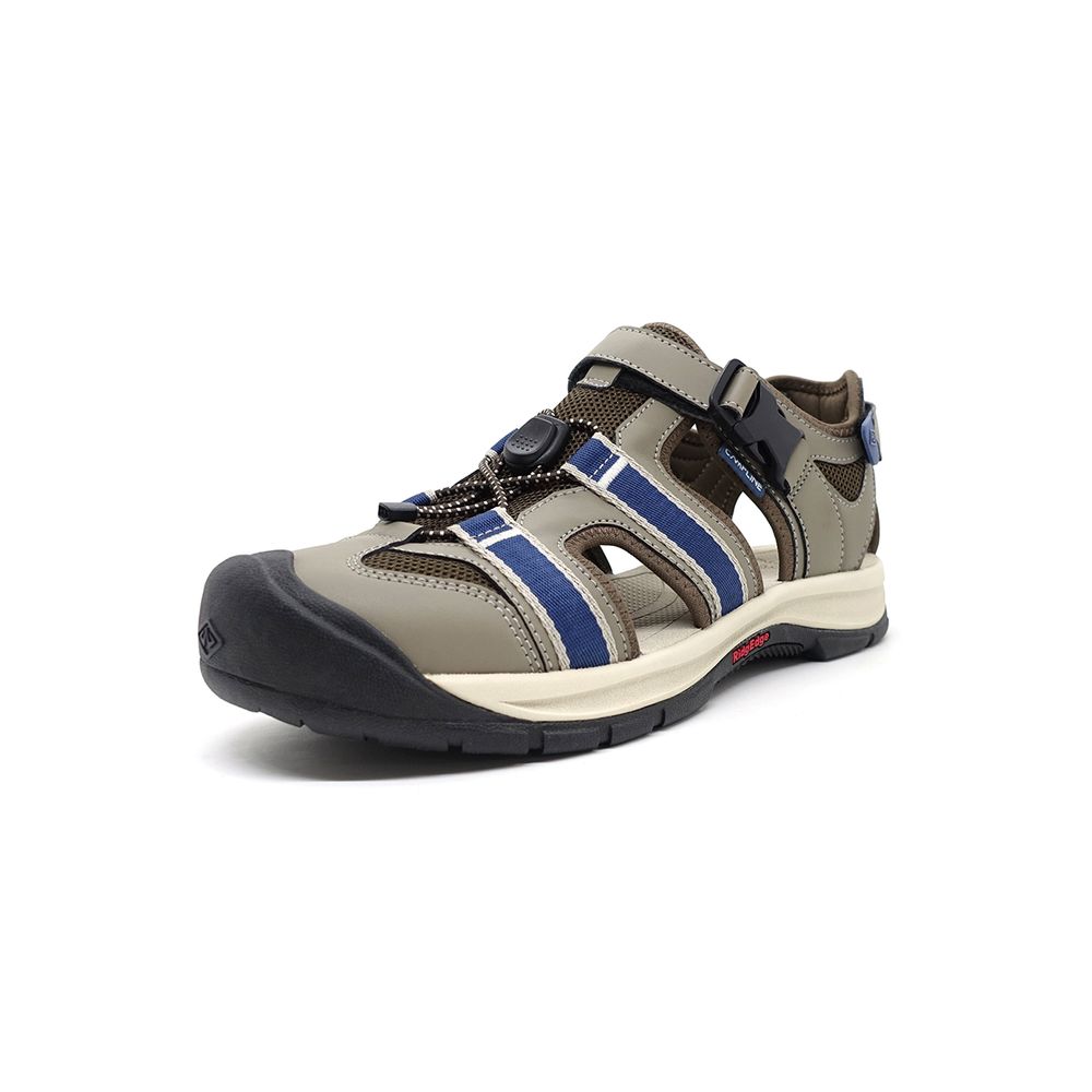 [Campline] Apache _ Navy, Men's, High Durability, Outdoor Sandals with Stable Support RidgeEdge Sandal Sole, Made in Korea