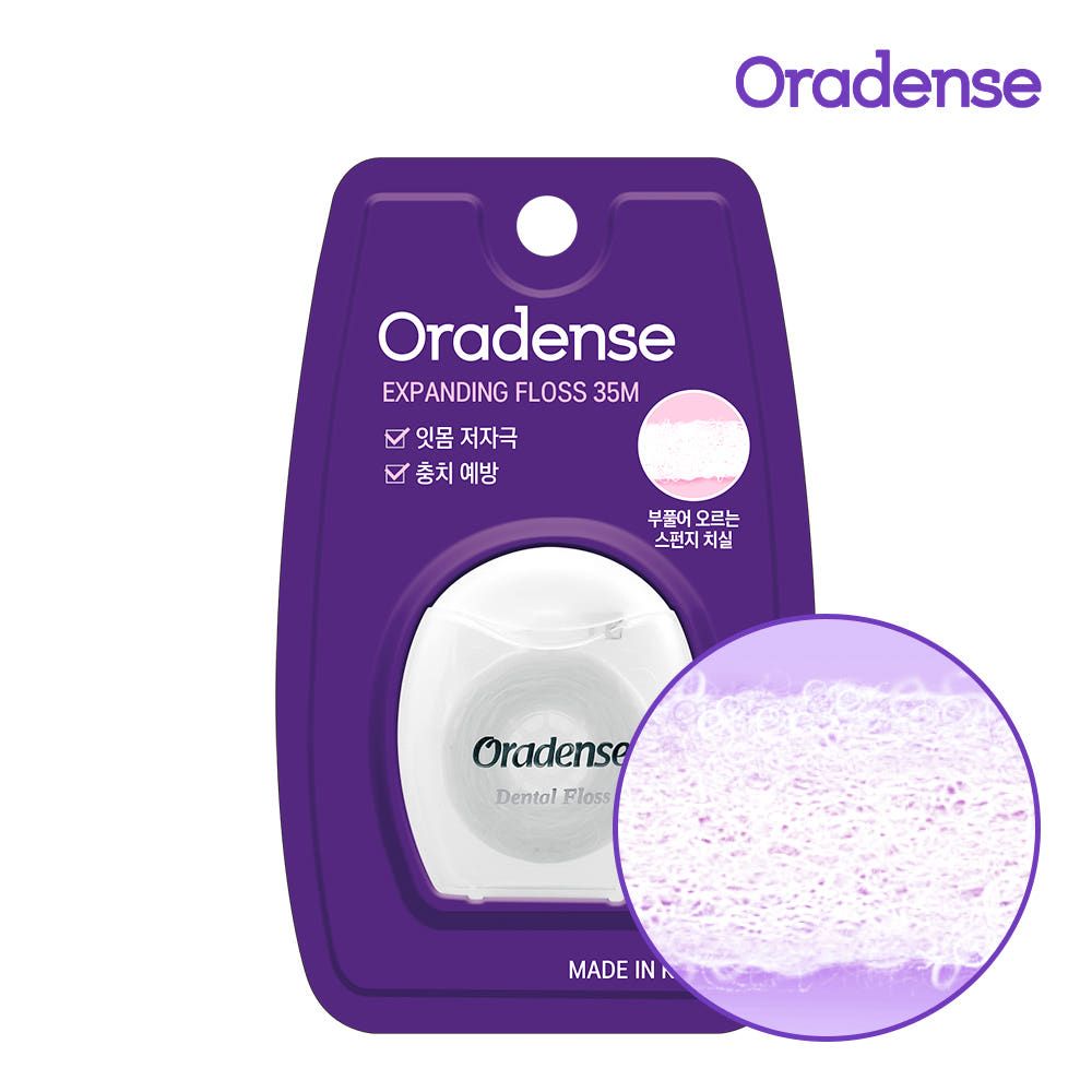 [ORADENSE] Sponge Floss – Gentle and Effective Floss for Sensitive Gums, Non-Toxic and Safe, Made in Korea