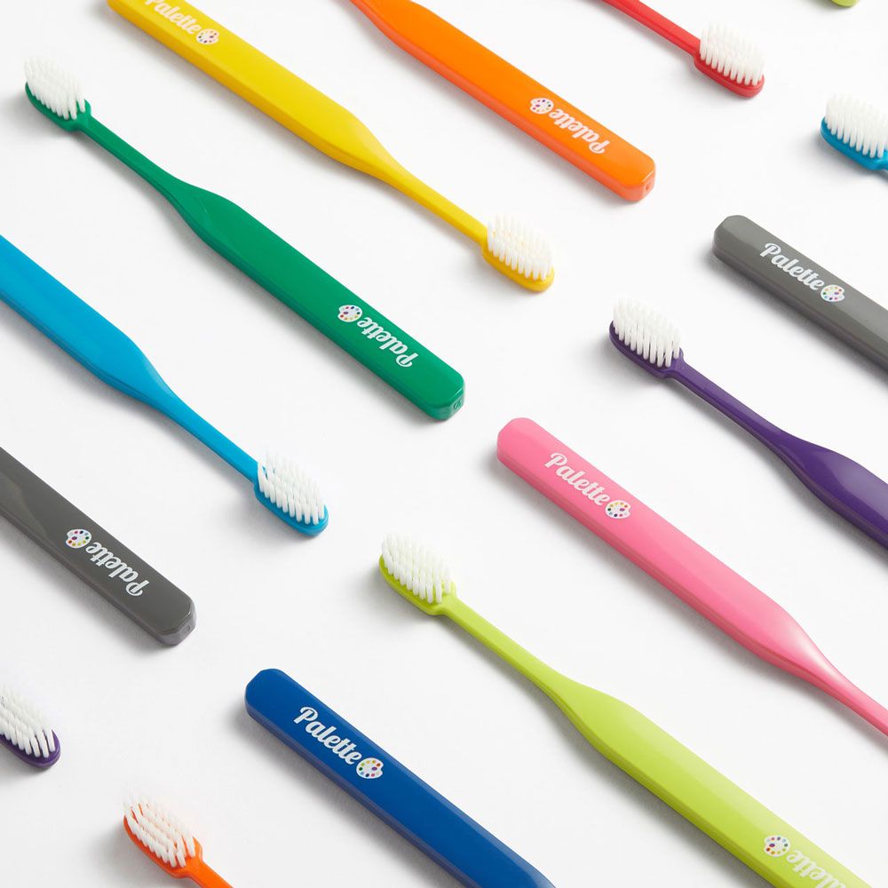 [Oradens] Palette Toothbrush 10-Pack – Dual Micro Bristles with Special AR Processing for Gum and Cavity Care! Made In Korea 