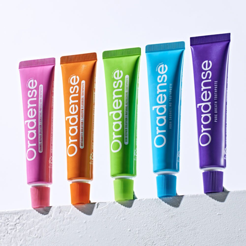 ORADENSE All-in-One Perfect Care Toothpaste Set (35g × 5 Types)