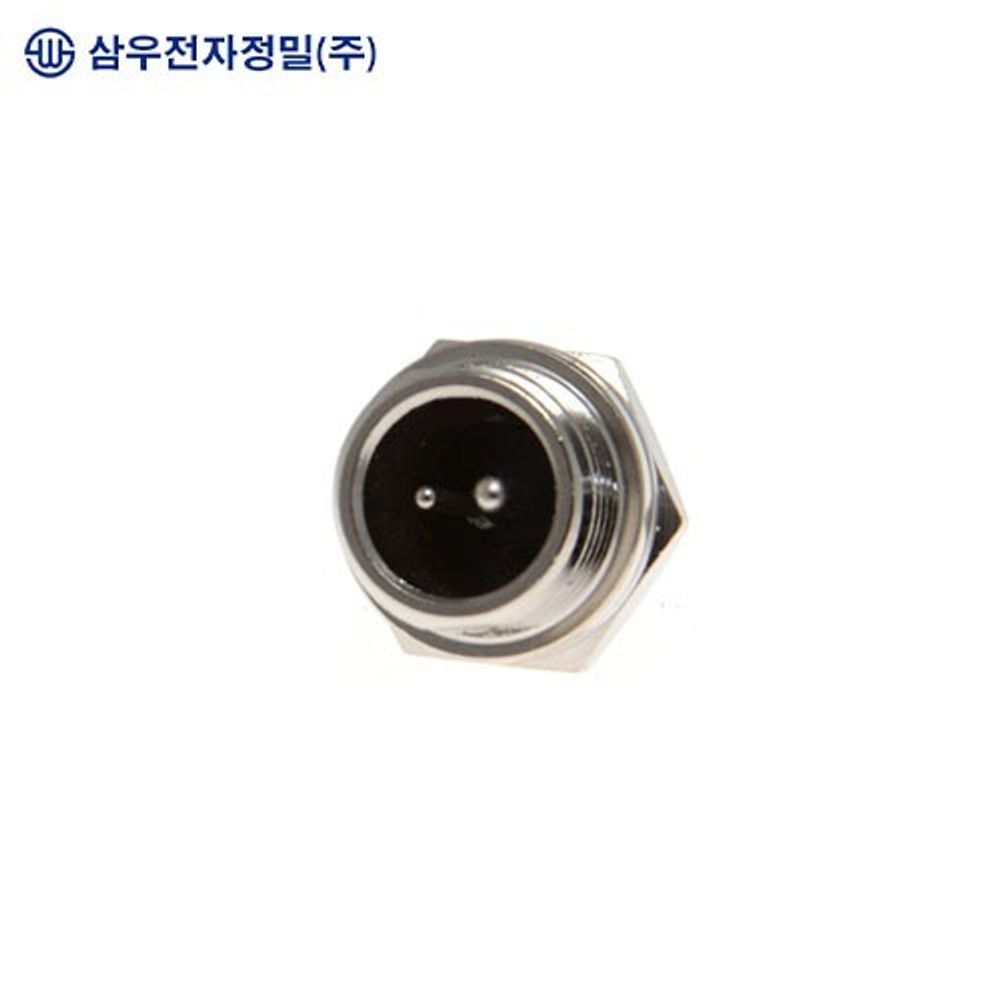 SAMWOO ELECTRONICS SCN-12-2R Circular Connector Receptacle Type 2 Pin Miniature Industrial Panel Mount Socket Made in Korea Genuine