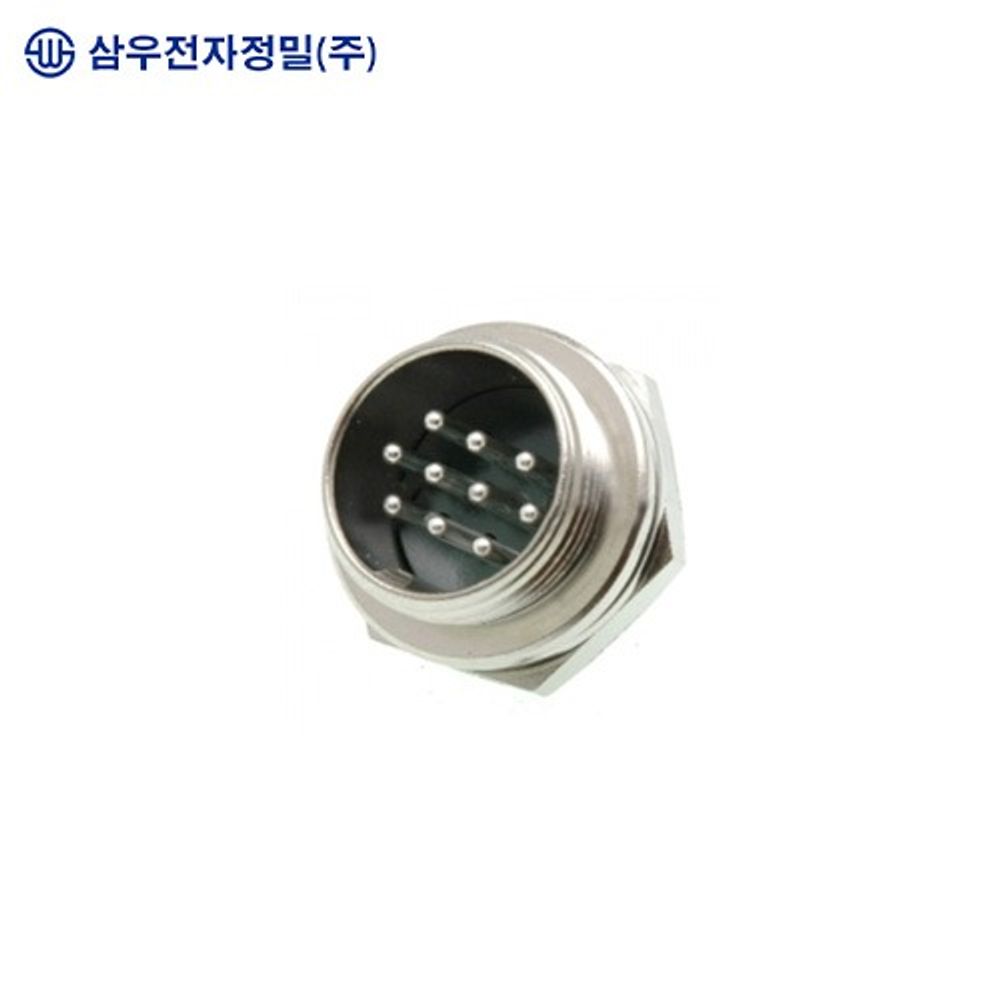 SAMWOO ELECTRONICS SCN-2010R Circular Connector Receptacle Type 10 Pin High-Density Industrial Panel Mount Socket Made in Korea Genuine Quality