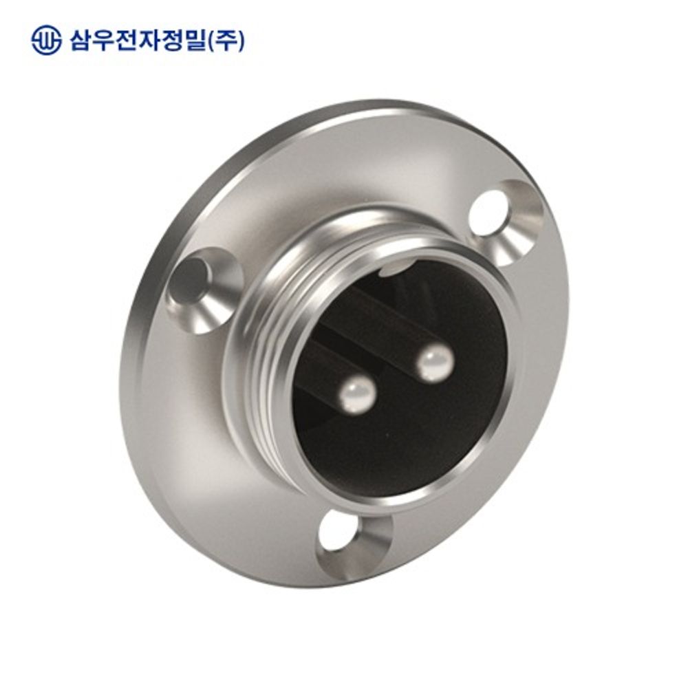 SAMWOO ELECTRONICS SCK-16-2R Circular Connector Receptacle Type 2 Pin Industrial Panel Mount Socket Made in Korea Genuine Quality