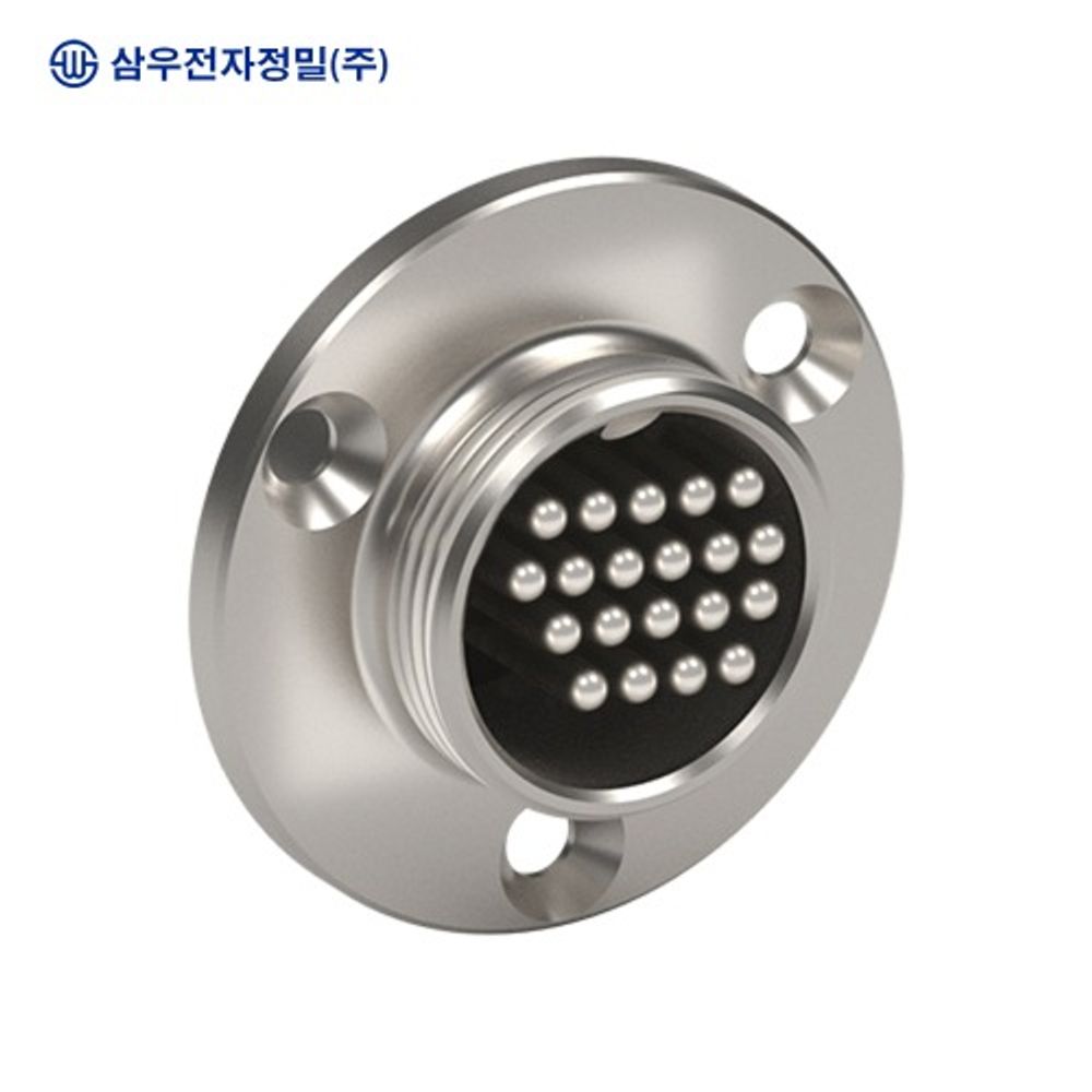 SAMWOO ELECTRONICS SCK-20-20R Circular Connector Receptacle Type 20 Pin High-Density Industrial Panel Mount Socket Made in Korea Genuine