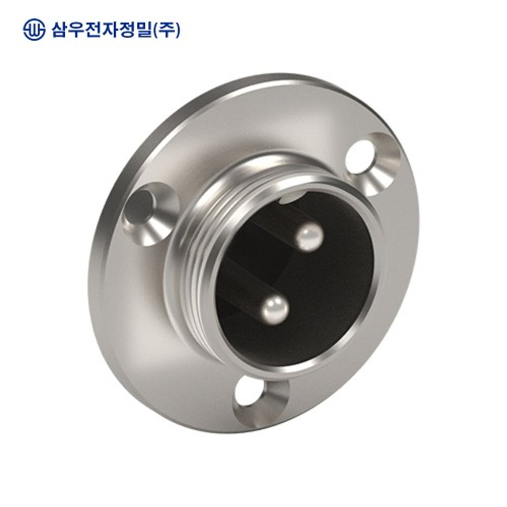 SAMWOO ELECTRONICS SCK-20-2R Circular Connector Receptacle Type 2 Pin Industrial Panel Mount Socket Made in Korea Genuine High Precision