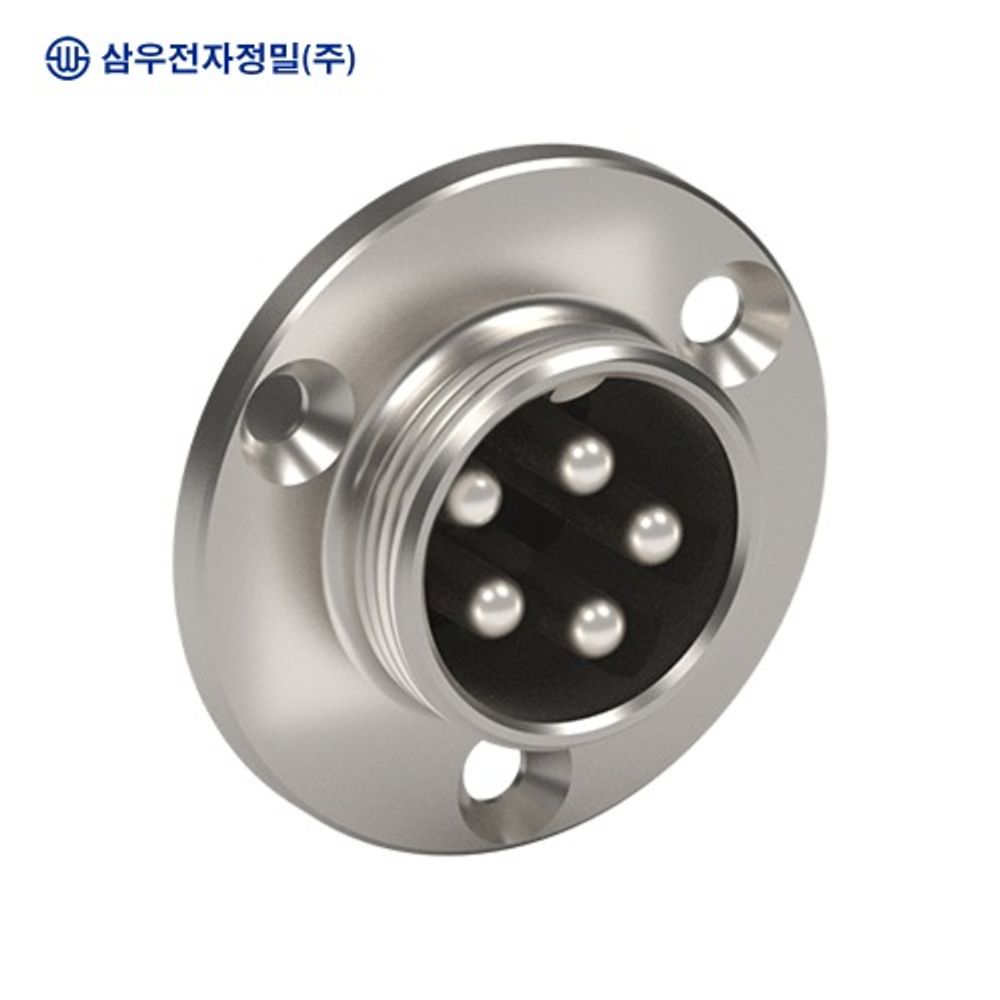 SAMWOO ELECTRONICS SCK-20-5R Circular Connector Receptacle Type 5 Pin Industrial Panel Mount Socket Made in Korea Genuine High Precision