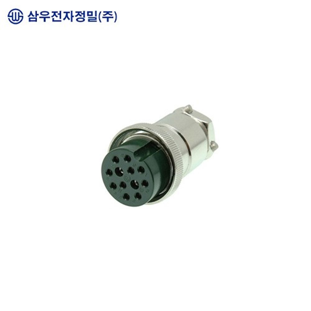 SAMWOO ELECTRONICS SCK-25-12P Circular Connector Plug Type 12 Pin Heavy Duty Industrial Multi-Channel Plug Made in Korea Genuine