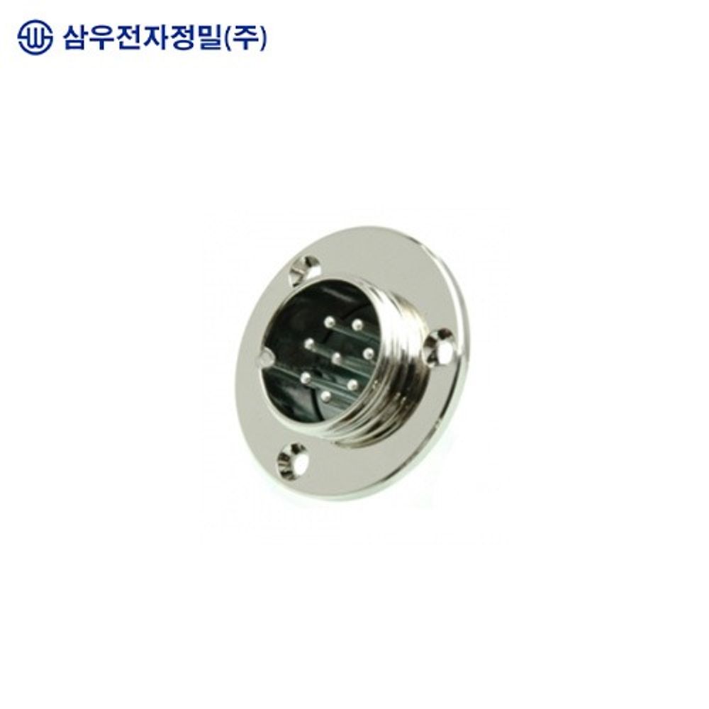 SAMWOO ELECTRONICS SCK-25-8R Circular Connector Receptacle Type 8 Pin Heavy Duty Industrial Panel Mount Socket Made in Korea Genuine