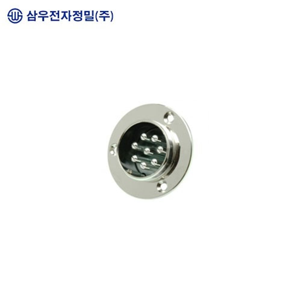 SAMWOO ELECTRONICS SCK-30-8R Circular Connector Receptacle Type 8 Pin Heavy Duty Industrial Panel Mount Socket Made in Korea Genuine