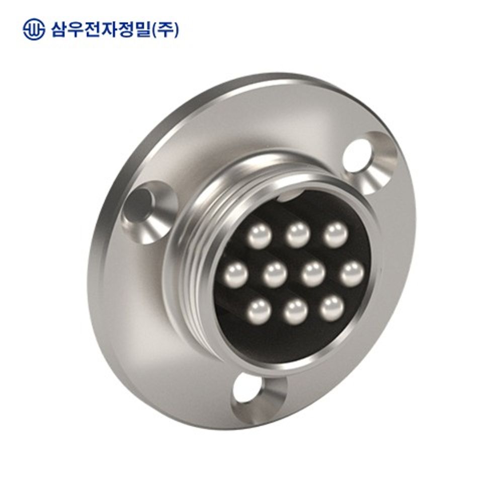 SAMWOO ELECTRONICS SCK-40-12R Circular Connector Receptacle Type 12 Pin Ultra Heavy Duty Industrial Panel Mount Socket Made in Korea Genuine