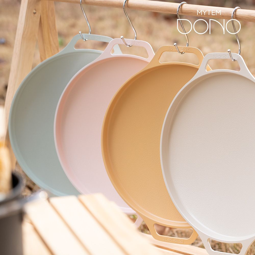 [Mytem] Dono IH Ceramic Coating 30cm Griddle - A Pastel-Toned, Versatile, Large-Capacity Griddle for Emotional Camping, Made in Korea
