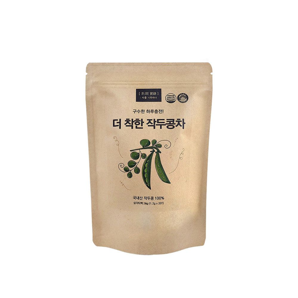 [GOODFARMER] The Better Sword Bean Tea 1.5g x 20T – Caffeine-Free, Pesticide-Free Healthy Tea for a Nutty and Flavorful Day, Made in Korea