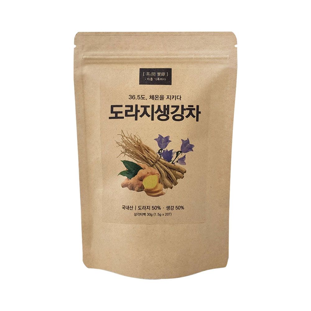 [GOOD FARMER] Bellflower & Ginger Tea 1.5g x 20T – The Perfect Tea for a Warm and Healthy Seasonal Transition,Made in Korea
