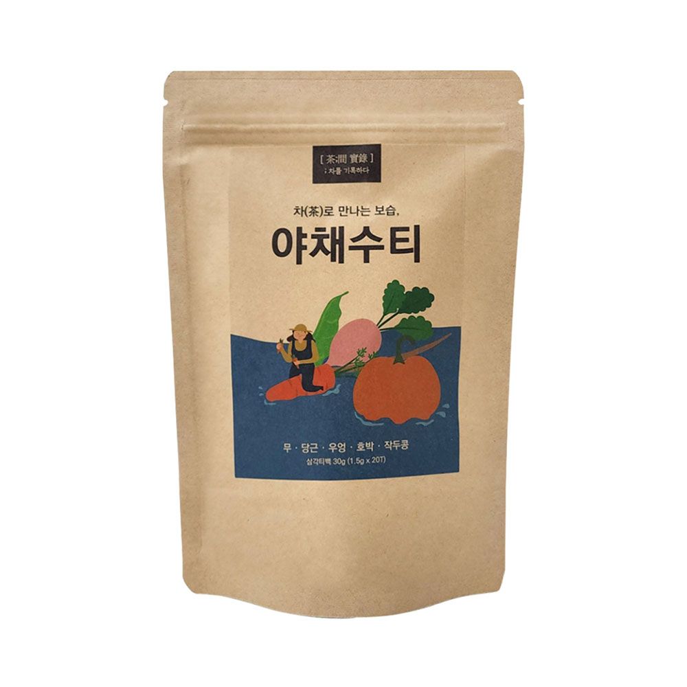 [GOOD FARMER] Vegetable Water Tea 1.5g x 20T – A Healthy Tea from Nature, Made in Korea