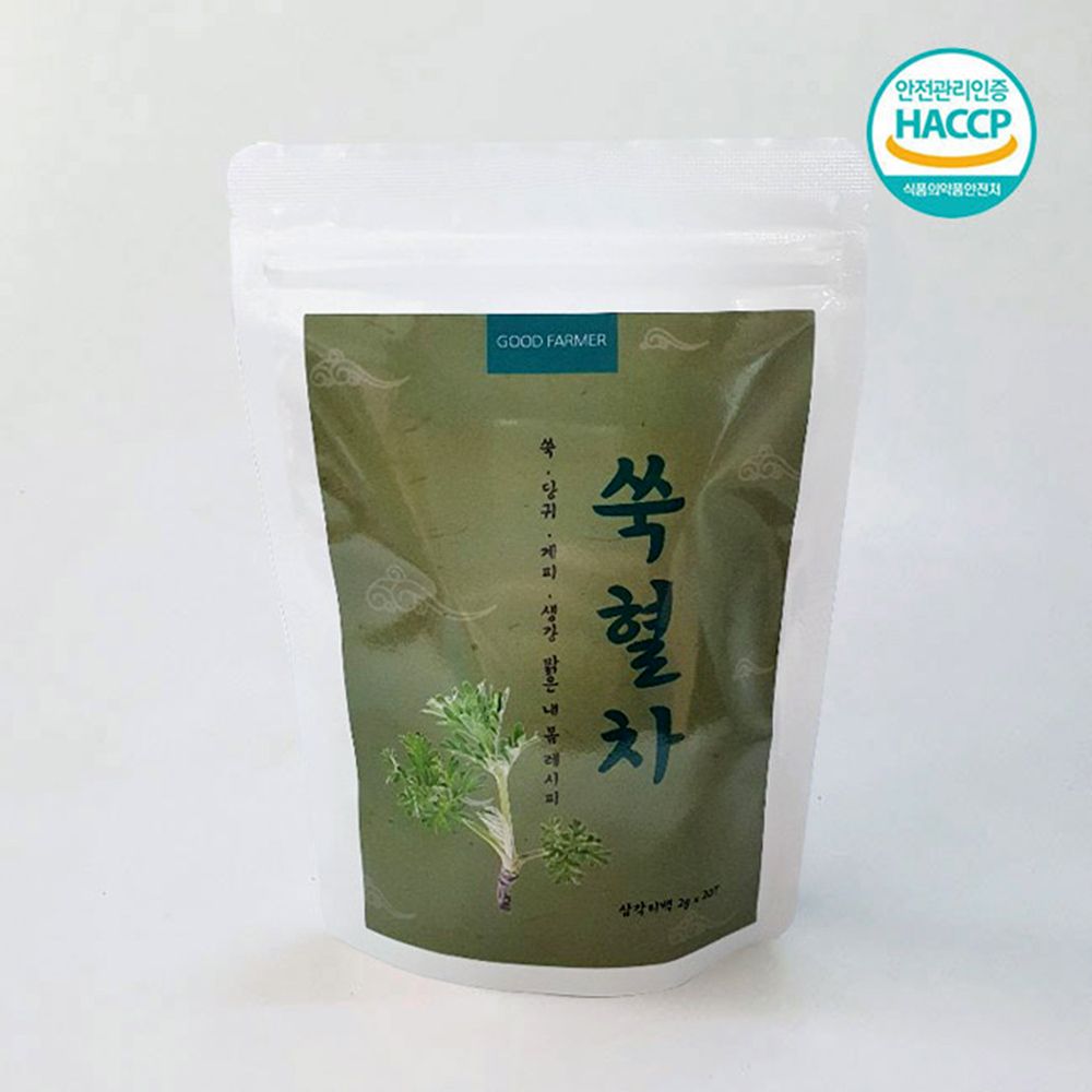 [GOOD FARMER] Mugwort, Ginger, Cinnamon, and Angelica Detox Tea 20T – A Tea with Nature’s Rich Flavors and Health Benefits, Made in Korea
