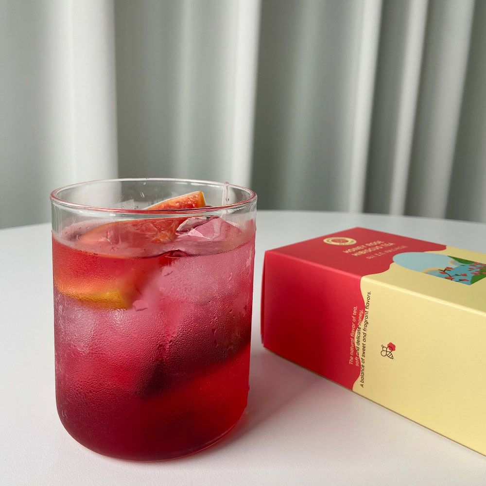 [GOOD FARMER]  Honey Rose Hibiscus 10T – A Sweet, Tangy, and Elegant Premium Blended Tea ,Made in Korea