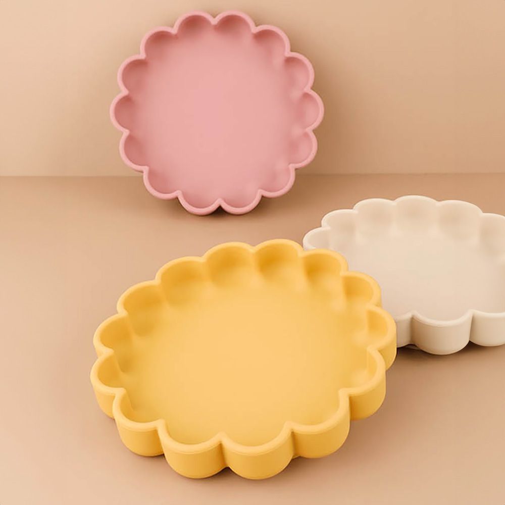 [Agabang] My Favorite Things Silicone Baby Suction Plate – Strong Suction, FDA Certified Safe Tableware, Easy-to-Use Snack Bowl for Kids